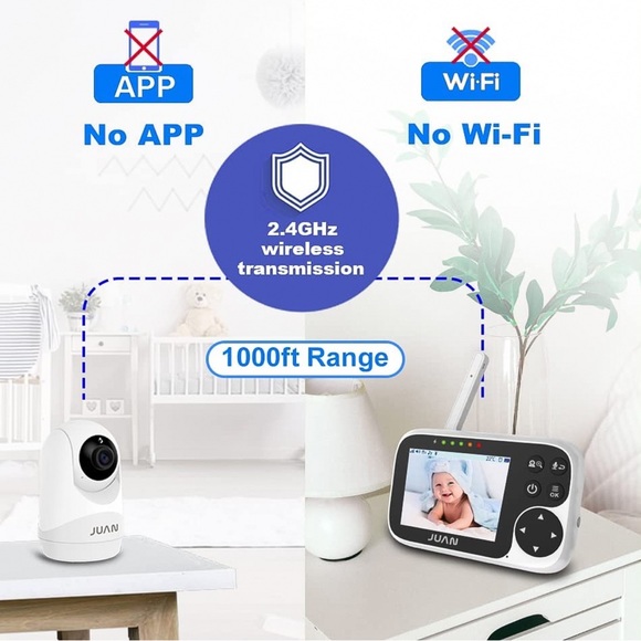 Baby/Pet/Surveillance Camera w/ 5” LCD Color Monitor, No Wi-Fi or App Needed - Picture 6 of 8